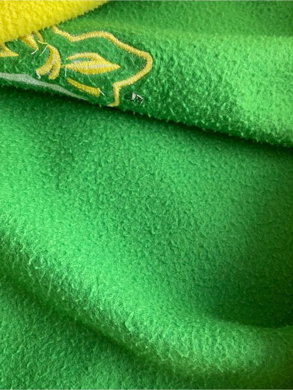 Oregon Ducks Hoodie Green Yellow Lace Up Pullover Colosseum Mens 2XL Hockey NCAA
